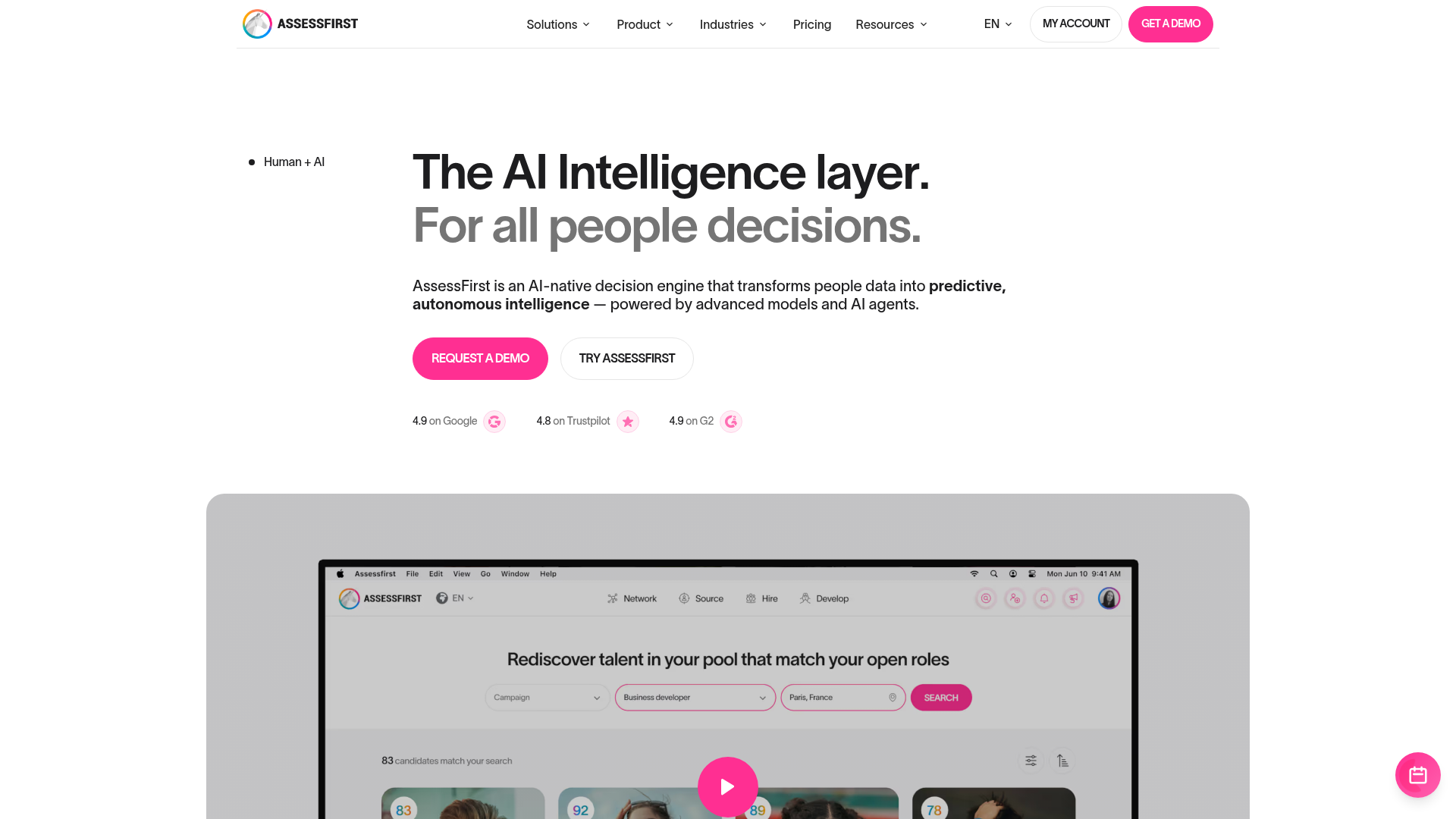 Interface AssessFirst